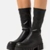 ONLY Shoes Onlbaiza Mid Sock Boot - Bottes À Plateau - Black -Chaussures Soldes c10751d78f99404a80e0a7c233f4f365