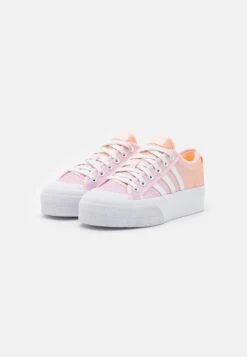 Adidas Originals Nizza Platform - Baskets Basses - Footwear White/Clear Pink/Acid Orange -Chaussures Soldes c800603fa4774d9b802eddee11817c14
