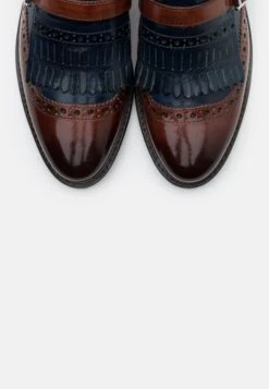 MELVIN & HAMILTON Selina - Mocassins - Classic Brown/Navy -Chaussures Soldes c9292206ce4847d8957e425d0f4d908f