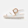 Gabor Sandales À Plateforme - Weiß -Chaussures Soldes c9b303e8a64d402cac848bfd360b2812