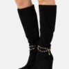 Anna Field Leather - Bottes Compensées - Black -Chaussures Soldes cd1c976ca2584679980059481edcc7e9