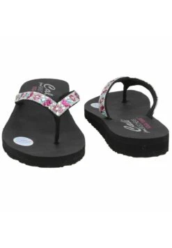 Skechers Meditation Garden Bliss - Tongs - Schwarz -Chaussures Soldes cf632f09a19e4fb2acdfd974c9dcf8fd