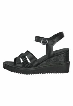 Tamaris Sandales Compensées - Black