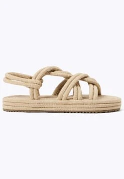 Oysho Rope - Sandales À Plateforme - Beige -Chaussures Soldes d246738e0fc141899be4578752a5336e