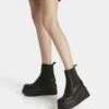 BERSHKA Xl - Bottines Compensées - Black