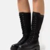Anna Field Leather - Bottes À Lacets - Black -Chaussures Soldes d617776bb674487b9d20408ab0219366