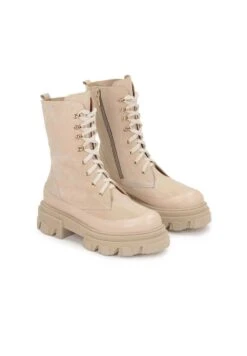 Kazar East-Ankle Boots - Bottines À Lacets - Beige -Chaussures Soldes d6f71625e5954c1fafe09eeaee832d22