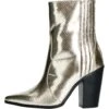 Bottines À Talons Hauts - Gold -Chaussures Soldes d9284c15cff246d28ee0725328941c63