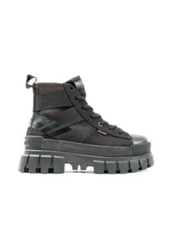 Palladium Revolt Hi Army - Bottines À Plateau - Black -Chaussures Soldes e406b79e182b491e983eaba8fba2e04b