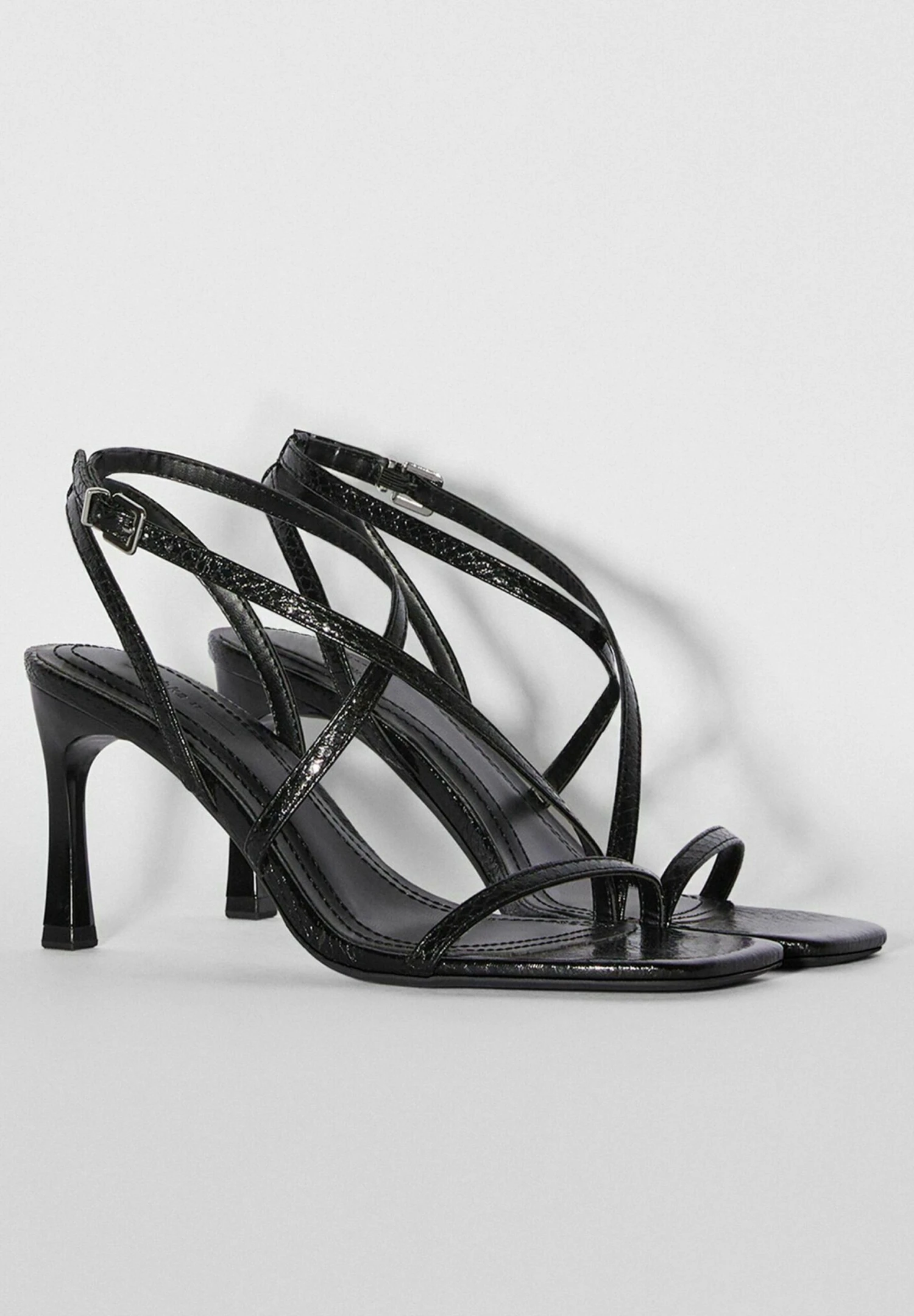 BERSHKA Strappy - Sandales À Talons Hauts - Black 5 BERSHKA Strappy - Sandales À Talons Hauts - Black - Image 3
