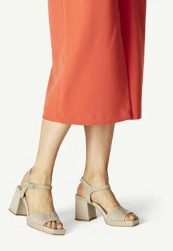 Tamaris Sandales À Plateforme - Ivory