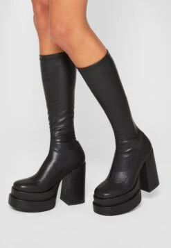 Steve Madden Cypress - Bottes À Plateau - Black -Chaussures Soldes ee8bcf9e0e0d4f729dbc86c401e37a5f