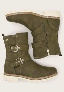 Tom Tailor Licence Mit Block Absatz - Santiags - Khaki -Chaussures Soldes eea1d63a7d5641ae976e1f97e71037d0