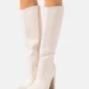 Bottes À Talons Hauts - Beige -Chaussures Soldes f13124bdee13452b938c23a8d2de1af1