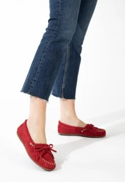 Minnetonka Kilty - Mocassins - Red -Chaussures Soldes f86c3297d4784f50bc3985d3029a8597