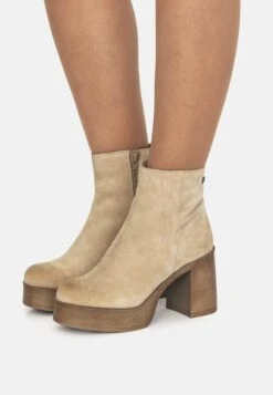 MTNG Bottines À Plateau - Beige